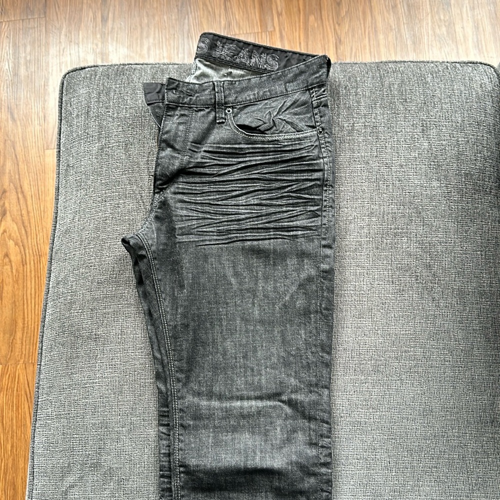 Loose straight leg 34x34 Black Jeans like new!
